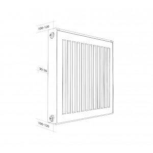 Радиатор панельный Royal Thermo COMPACT C21-300-900 RAL9016
