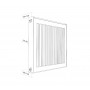 Радиатор панельный Royal Thermo COMPACT C21-300-900 RAL9016