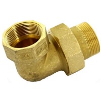 STOUT Разъемное угловое  соединение "американка" ВН, уплотнение под гайкой o-ring кольцо 1"