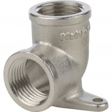 STOUT Угольник с креплением ВР никелированный 1/2"