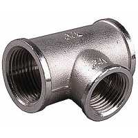 STOUT Тройник ВВ переходной никелированный 1"х1/2"х1"