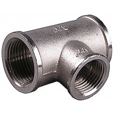STOUT Тройник ВВ переходной никелированный 3/4"х1/2"х3/4"
