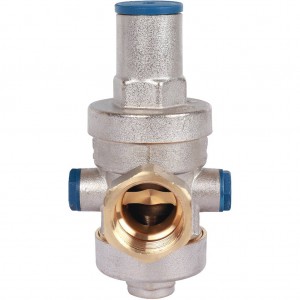 STOUT Редуктор давления PN25 вн/вн 3/4" с выходом под манометр
