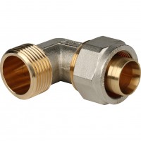 STOUT Угольник-переходник с наружной резьбой 3/4"х20 винтовой