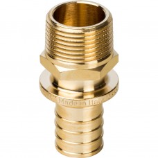 STOUT Переходник с наружной резьбой 25xR 3/4" для труб из сшитого полиэтилена аксиальный