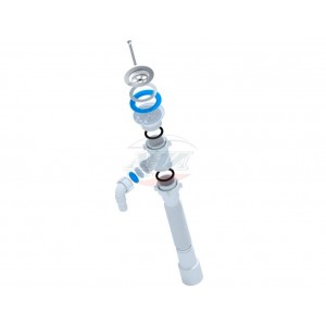 Cифон-гофра Ани 1 1/2"*40/50 с отводом для стир. маш. 800 мм