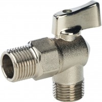STOUT Кран шаровой угловой для бытовой техники 1/2" х 3/4"