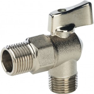 STOUT Кран шаровой угловой для бытовой техники 1/2" х 3/4"